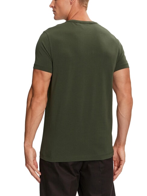 CK T-shirt slim stretch &agrave; manches courtes for&ecirc;t de minuit - T-shirt