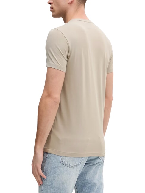 CK T-shirt slim stretch &agrave; manches courtes beige pierreux - T-shirt