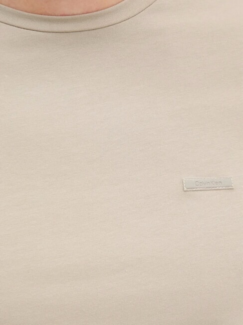 CK T-shirt slim stretch &agrave; manches courtes beige pierreux - T-shirt