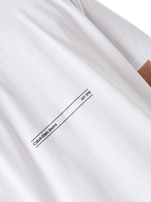 CK JEANS T-shirt &agrave; manches courtes Euphoric en relief blanc brillant - T-shirt