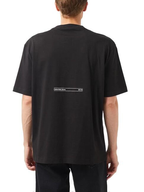 CK JEANS T-shirt à manches courtes Euphoric en relief ck noir - T-shirt