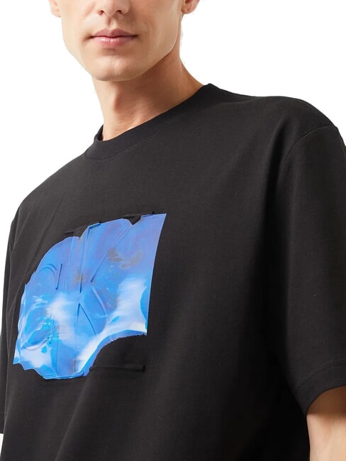 CK JEANS T-shirt à manches courtes Euphoric en relief ck noir - T-shirt