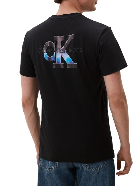 CK JEANS T-shirt en coton à manches courtes ck noir - T-shirt