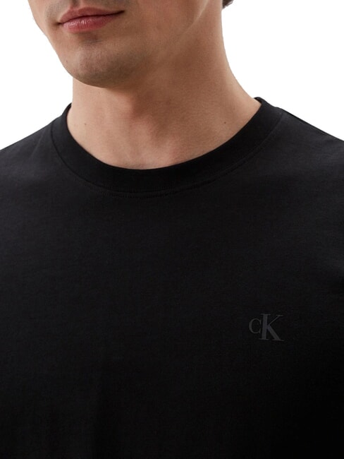 CK JEANS T-shirt en coton à manches courtes ck noir - T-shirt