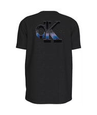 CALVIN KLEIN CK JEANS T-shirt en coton à manches courtes ck noir - T-shirt - 5