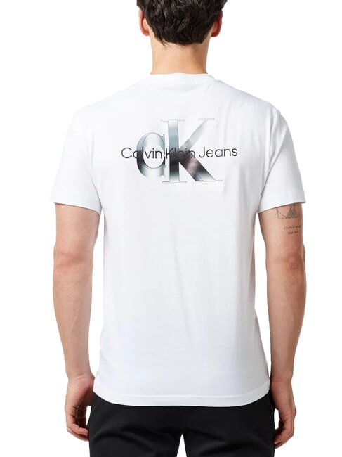 CK JEANS T-shirt en coton à manches courtes blanc brillant - T-shirt