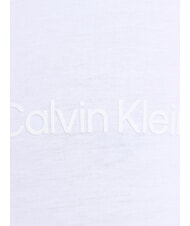 CALVIN KLEIN CK JEANS T-shirt en coton à manches courtes blanc brillant - T-shirt - 4