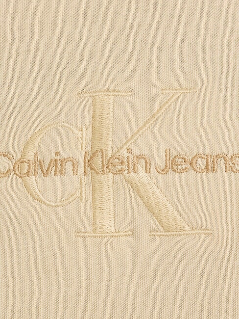 CK JEANS T-shirt à manches courtes monologue lavé kaki pâle - T-shirt
