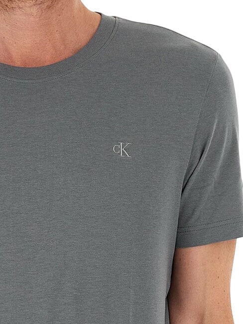 CK JEANS T-shirt slim à manches courtes gris infini - T-shirt