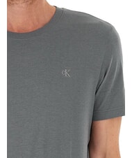 CALVIN KLEIN CK JEANS T-shirt slim &agrave; manches courtes gris infini - T-shirt - 4