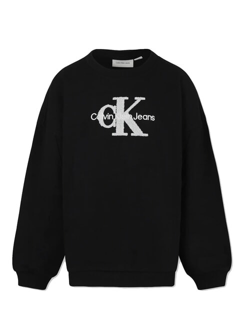 CK KIDS Sweat-shirt ras du cou avec logo sherpa ck noir - Bébé Sweat