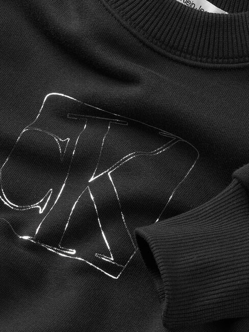 CK KIDS Sweat-shirt à col rond avec imprimé ck noir - Bébé Sweat