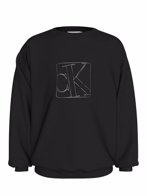 CK KIDS Sweat-shirt à col rond avec imprimé ck noir - Bébé Sweat