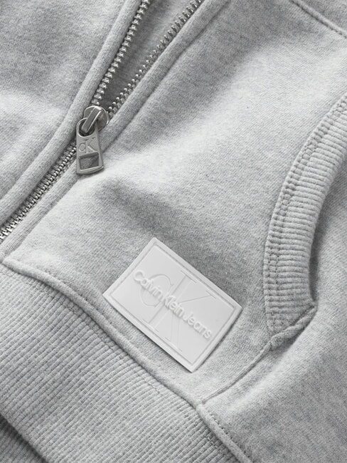 CK KIDS Sweat &agrave; capuche zipp&eacute; avec poches chin&eacute; gris clair - B&eacute;b&eacute; Sweat