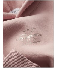 CALVIN KLEIN CK KIDS Sweat &agrave; capuche avec logo m&eacute;tallique roses d&eacute;licates - B&eacute;b&eacute; Sweat - 2