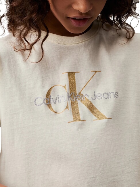 CK KIDS T-shirt à manches courtes avec logo pailleté rémanence - Tee-shirt enfant