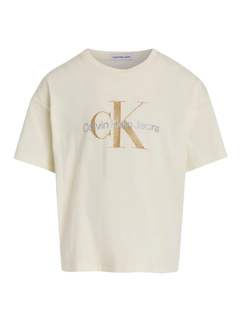 CK KIDS T-shirt à manches courtes avec logo pailleté rémanence - Tee-shirt enfant