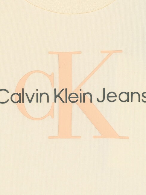 CK KIDS T-shirt à manches courtes avec bouton logo afterglow / sable rose - Tee-shirt enfant
