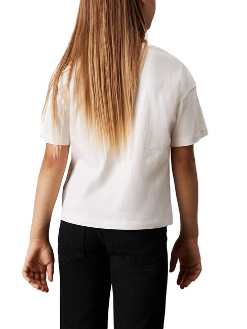 CK KIDS T-shirt à manches courtes avec imprimé ivoire - Tee-shirt enfant