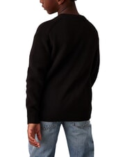 CALVIN KLEIN CK KIDS Pull ras du cou en coton avec logo - Pulls pour enfants