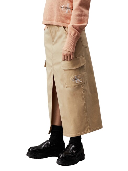 CK KIDS Jupe cargo avec fente kaki p&acirc;le - Jupes pour petites filles
