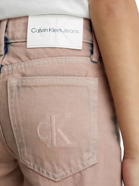 CK KIDS Jeans délavés pour filles surteinture rose - Pantalons pour enfants