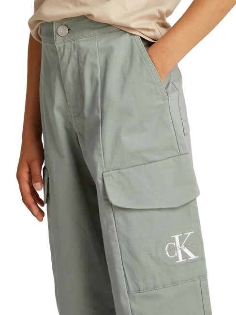 CK KIDS Pantalon cargo en coton pour fille vert météore - Pantalons pour enfants