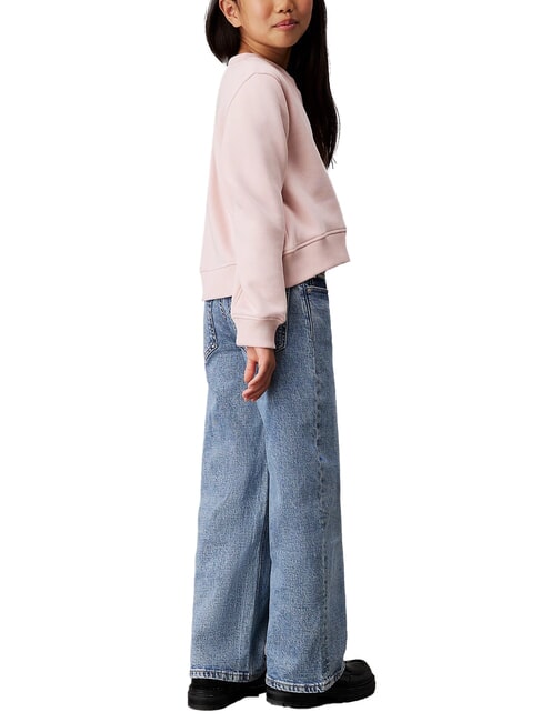 CK KIDS Jean large coupe décontractée pour filles sel et poivre bleu - Pantalons pour enfants