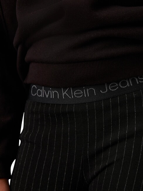 CK KIDS Pantalon &agrave; rayures taille haute pour fille ck noir - Pantalons pour enfants