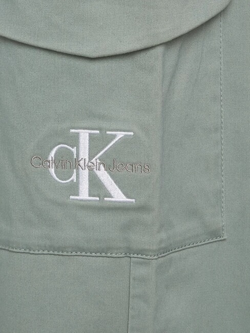 CK KIDS Pantalon cargo en coton pour fille vert m&eacute;t&eacute;ore - Pantalons pour enfants