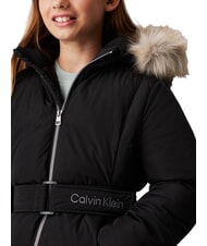 CALVIN KLEIN CK KIDS Doudoune longue pour fille avec capuche ck noir - Bébé Vestes - 3