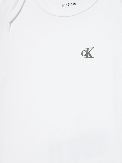 CK KIDS Lot de 2 bodies bébé sable rose / blanc brillant - Barboteuses et tenues pour bébé