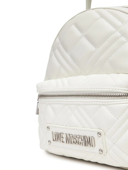 QUILTED Sac à dos avec poche blanche - Sacs pour Femme