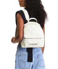 LOVE MOSCHINO QUILTED Sac à dos avec poche blanche - Sacs pour Femme - 6