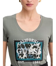 GUESS ANIMALIER  T-shirt gris volcan - T-shirt - 3