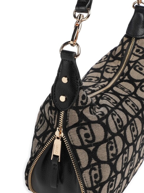 KALISKA Sac en tissu jacquard à double fonction tabac - Sacs pour Femme