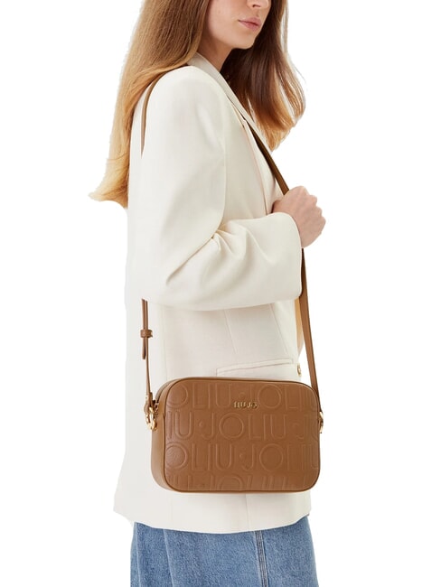 MANHATTAN Sacoche pour appareil photo de taille moyenne avec logo en relief suède - Sacs pour Femme