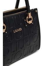 LIUJO MANHATTAN Petit sac à main avec logo en relief NOIR - Sacs pour Femme - 4