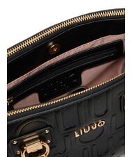 LIUJO MANHATTAN Petit sac à main avec logo en relief NOIR - Sacs pour Femme - 6