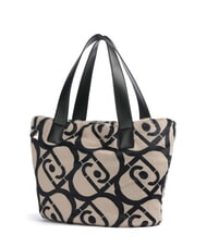 LIUJO VERRY Grand sac hobo en peluche neutre/noir - Sacs pour Femme - 2