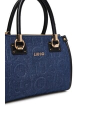LIUJO MANHATTAN Petit sac à main en jean robe bleue - Sacs pour Femme - 4