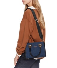 LIUJO MANHATTAN Petit sac à main en jean robe bleue - Sacs pour Femme - 5