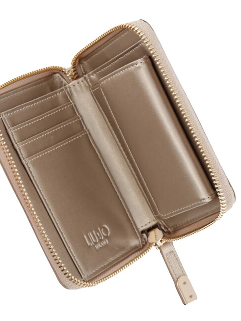 CALIWEN Portefeuille zippé moyen en saffiano NEUTRE - Portefeuilles Femme