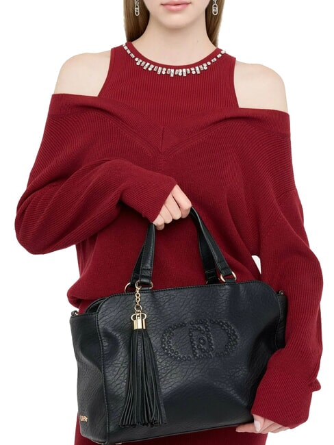 SAMIANA Sac à main moyen avec bandoulière NOIR - Sacs pour Femme