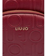 LIUJO MANHATTAN Sac à dos moyen avec logo en relief vin rouge - Sacs pour Femme - 4