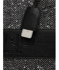 LIUJO RIDHI Grand sac fourre-tout à chevrons NOIR - Sacs pour Femme - 4