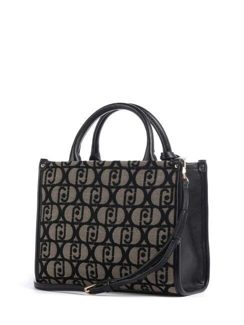 RIDHI Sac fourre-tout en tissu avec bandoulière NOIR - Sacs pour Femme