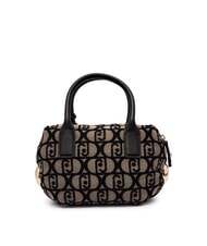 LIUJO AMELIE Petite malle en tissu jacquard tabac - Sacs pour Femme - 3