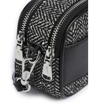 LIUJO RIDHI Mini sac bandoulière en tissu à chevrons NOIR - Sacs pour Femme - 3