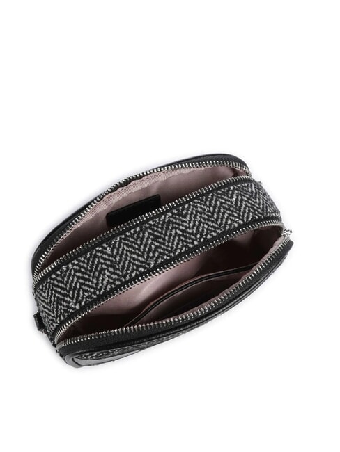 RIDHI Mini sac bandoulière en tissu à chevrons NOIR - Sacs pour Femme